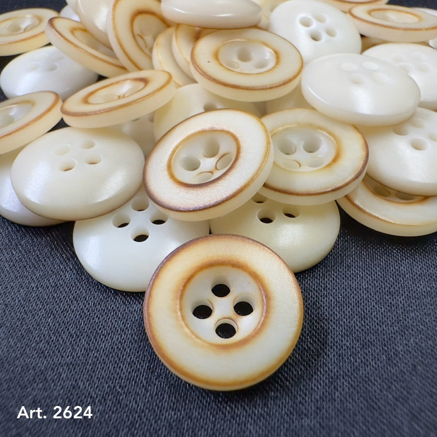 Art. 2624, Burnt Corozo - Buttonology Inc.