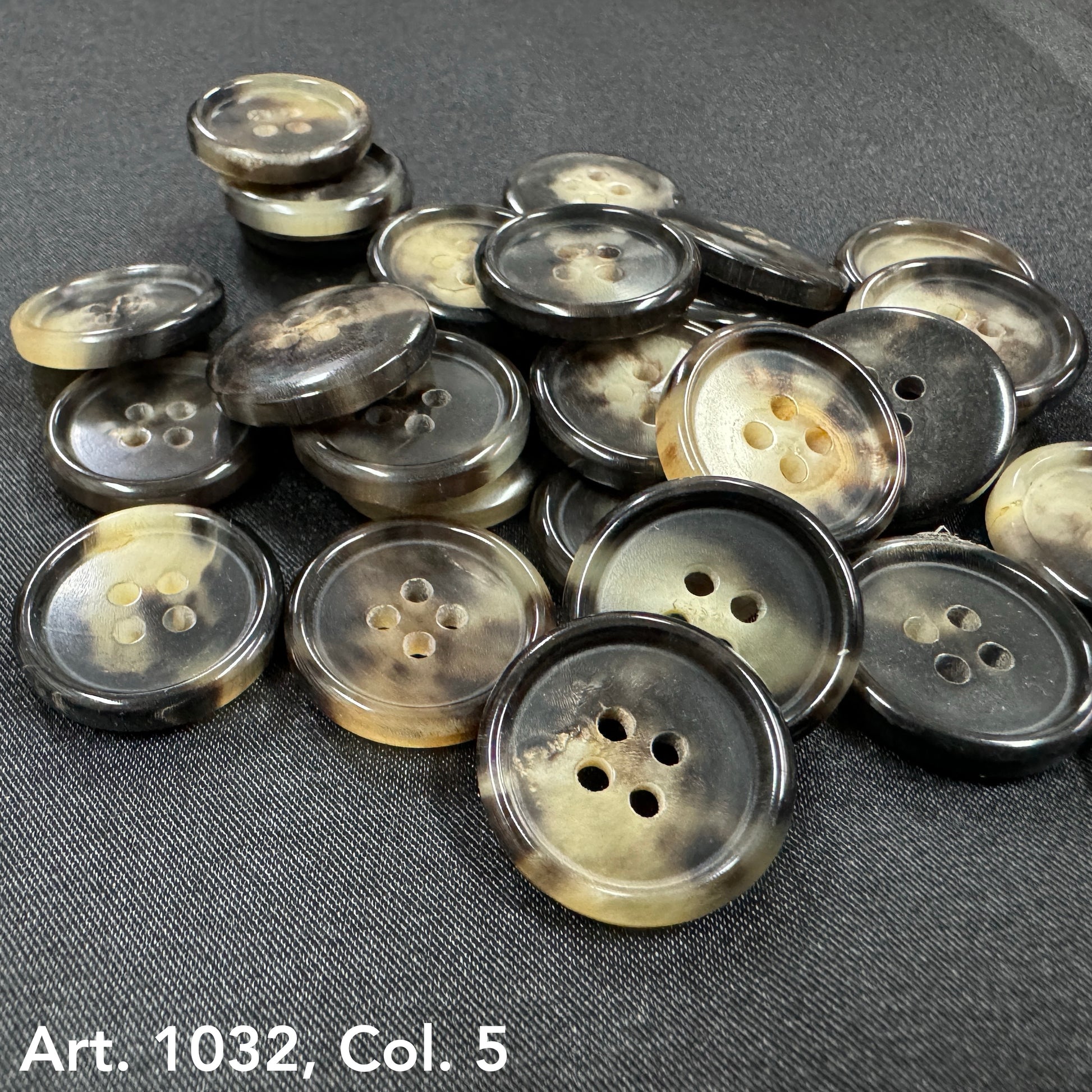 Light-Horn-Four-Hole-Dark-Black-Mix-Buttons-In-Stock-Online-Wholesale-For-sale