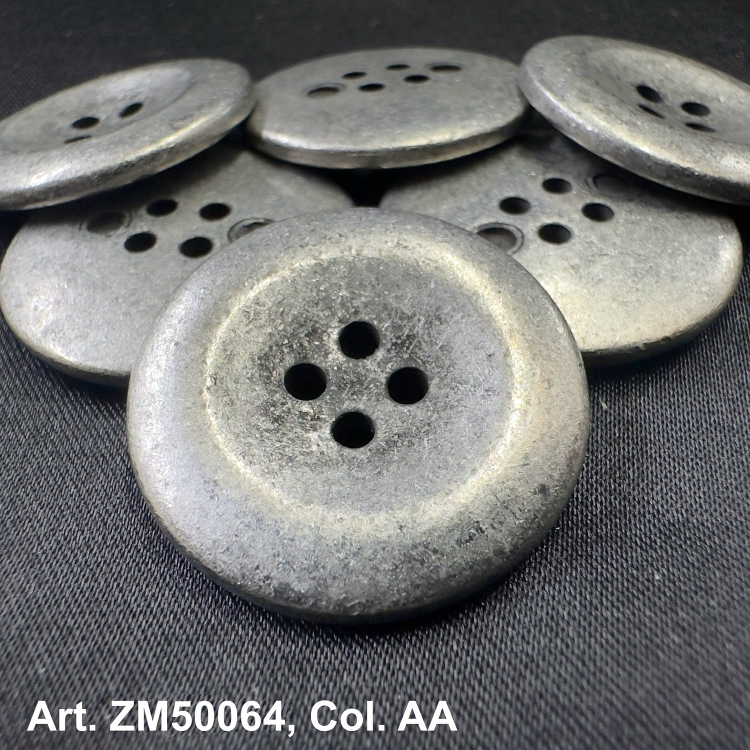 Metal-Silver-Round-Sew-through-button-AA