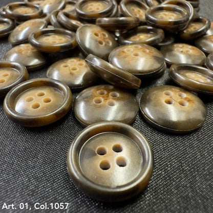 Urea-Buttons-Dark-Brown-Tan-Sand-Color-Four-Hole-New-York-Italian-Buttons-Buttonology-Inc-Col-1057-Online